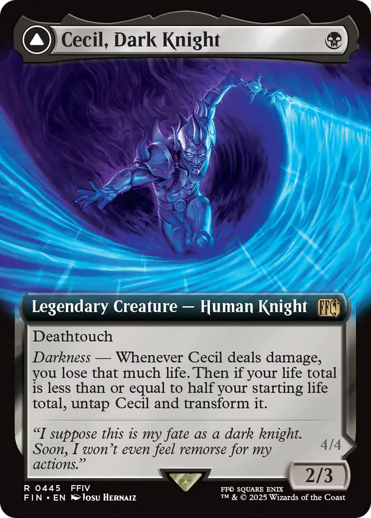 Cecil, Dark Knight // Cecil, Redeemed Paladin (FIN-445) - rare: (Extended Art)