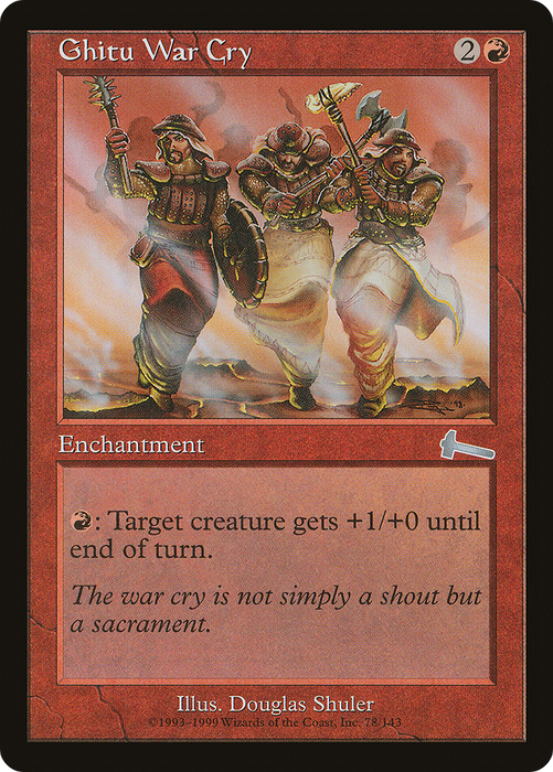 Ghitu War Cry (ULG-078) - uncommon - Foil