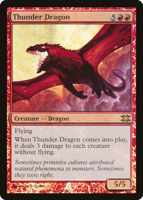 Thunder Dragon (DRB-014) - rare - Foil
