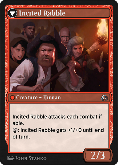 Town Gossipmonger // Incited Rabble (SIR-053) - uncommon