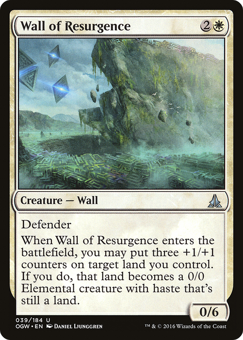 Wall of Resurgence (OGW-039) - uncommon - Foil