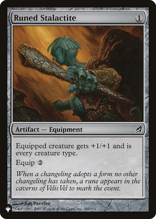 Runed Stalactite (LIST-LRW-260) - common