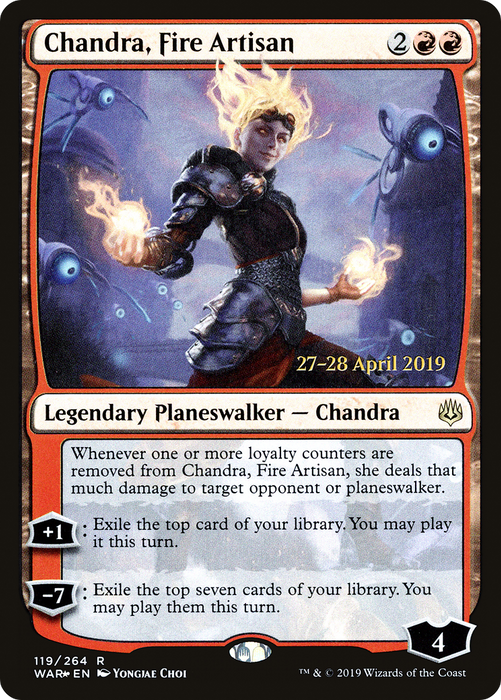 Chandra, Fire Artisan (PRE-119S) - rare - Foil