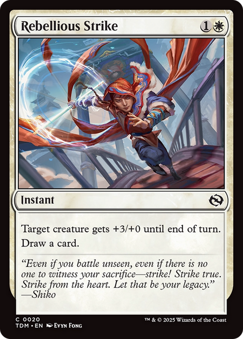 Rebellious Strike (TDM-020) - common - Foil