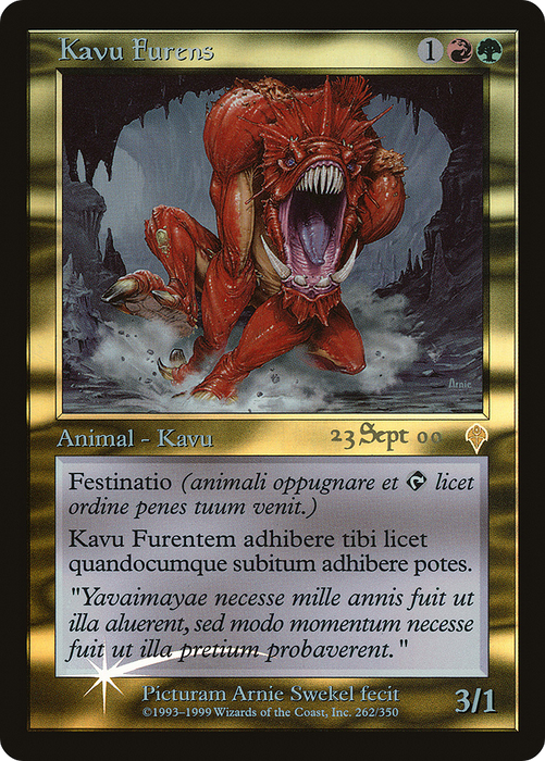 Raging Kavu (PRE-262) - rare - Foil