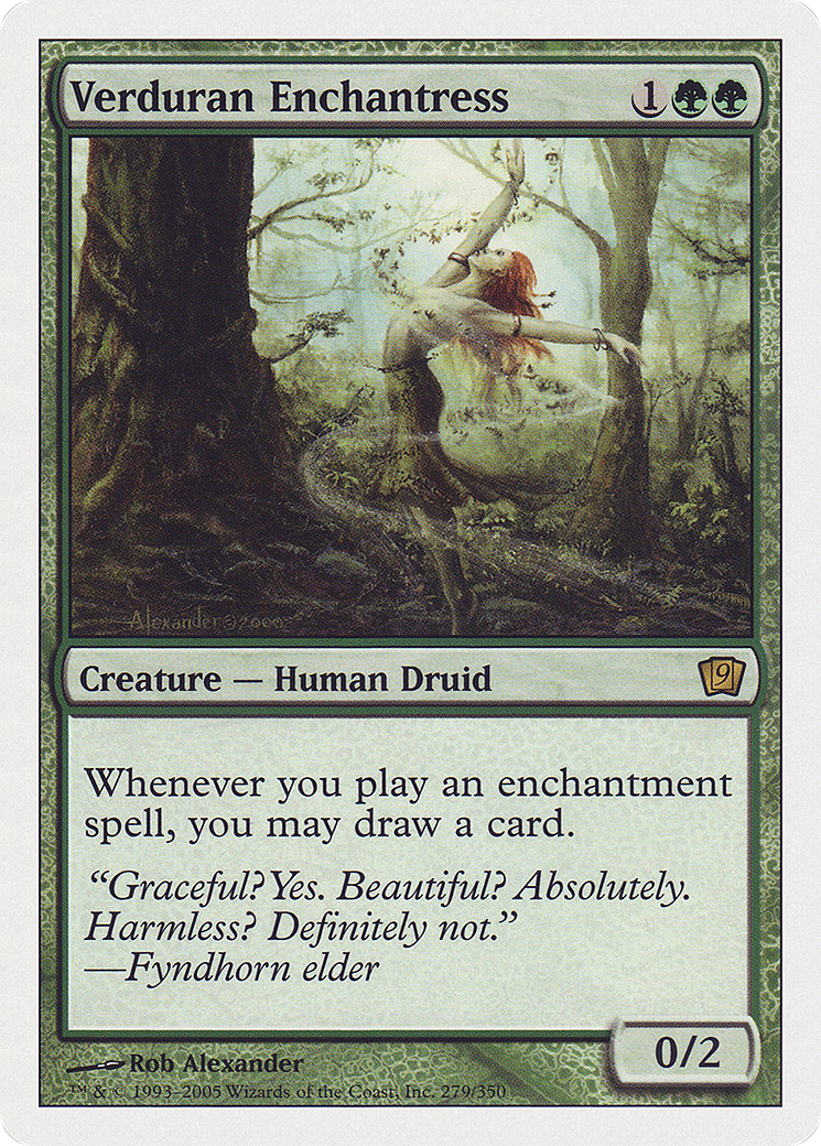 Verduran Enchantress (9ED-279) - rare