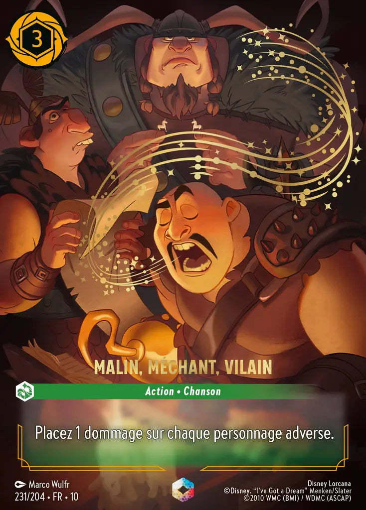 Malin, méchant, vilain (Enchantée) (231/204) - LDLP - Enchantée - Holofoil