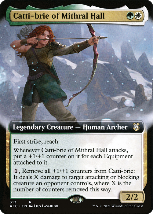 Catti-brie of Mithral Hall (AFC-313) - rare: (Extended Art)
