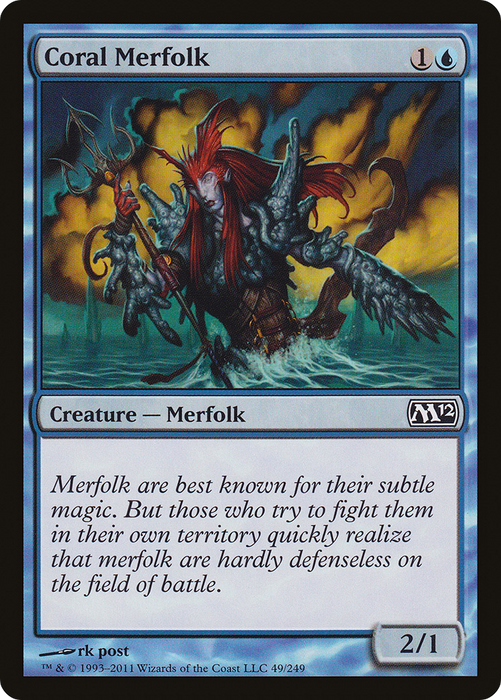 Coral Merfolk (M12-049) - common