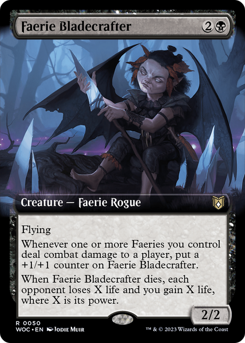 Faerie Bladecrafter (WOC-050) - rare: (Extended Art)