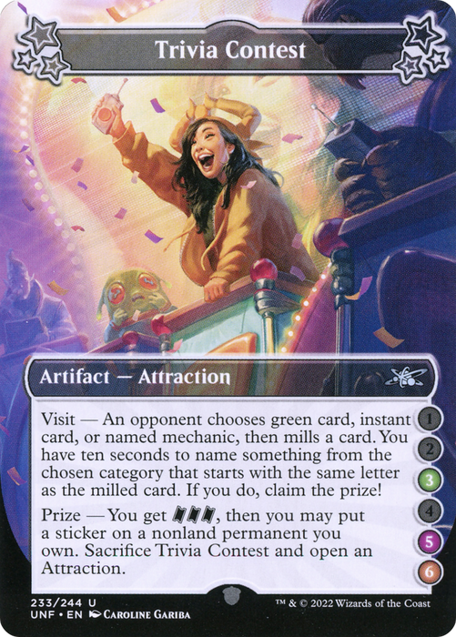 Trivia Contest (UNF-233E) - uncommon