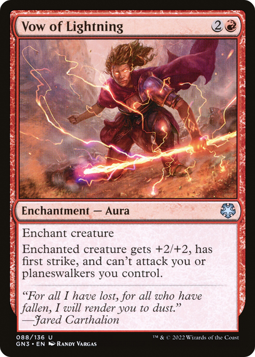Vow of Lightning (GN3-088) - uncommon