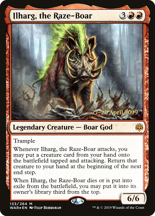 Ilharg, the Raze-Boar (PRE-133S) - mythic - Foil