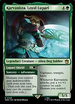 Karvanista, Loyal Lupari // Lupari Shield (WHO-106) - rare - Foil