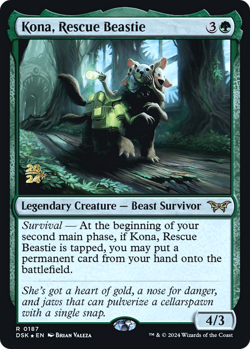 Kona, Rescue Beastie (PRE-187S) - rare - Foil
