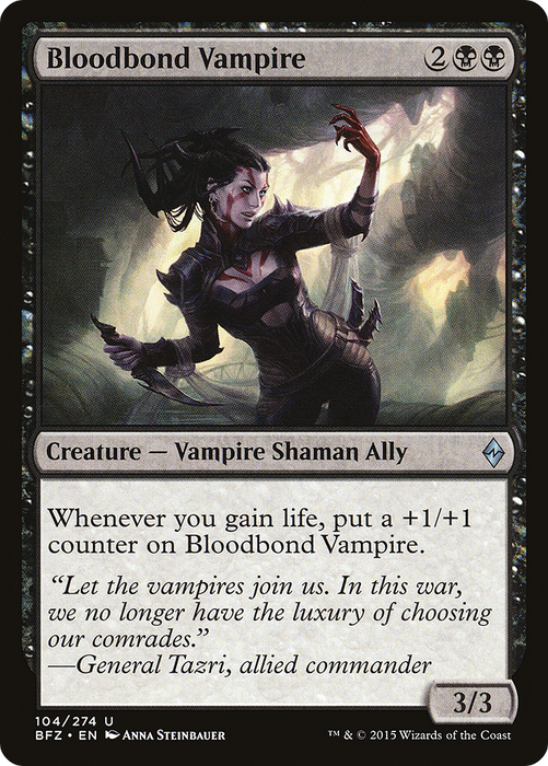 Bloodbond Vampire (BFZ-104) - uncommon - Foil