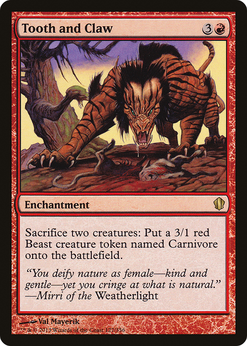 Tooth and Claw (C13-127) - rare