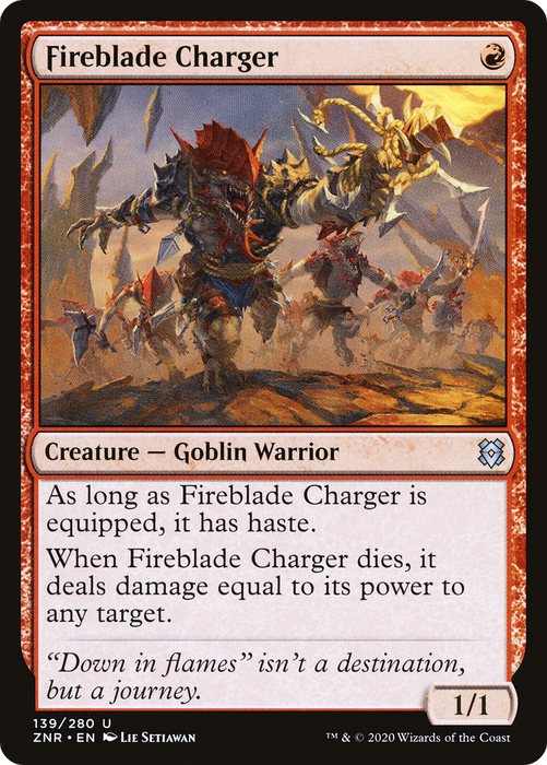 Fireblade Charger (ZNR-139) - uncommon - Foil