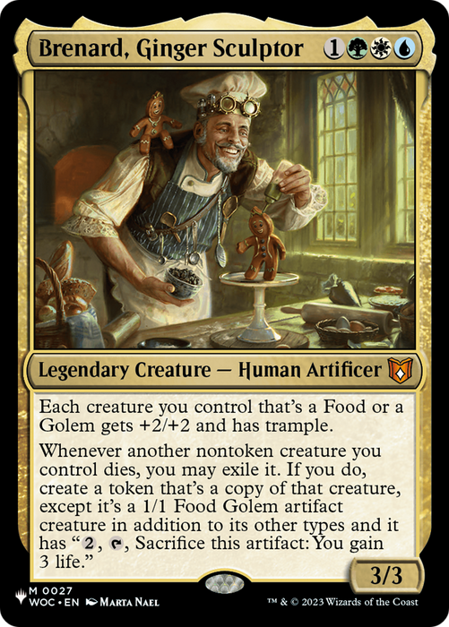 Brenard, Ginger Sculptor (WOC) (LIST-027) - mythic
