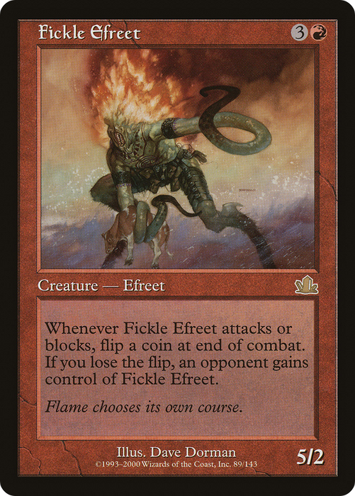 Fickle Efreet (PCY-089) - rare - Foil