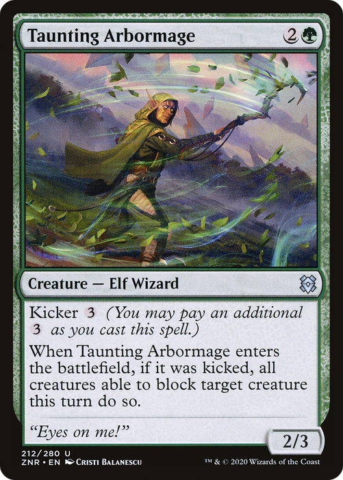 Taunting Arbormage (ZNR-212) - uncommon - Foil