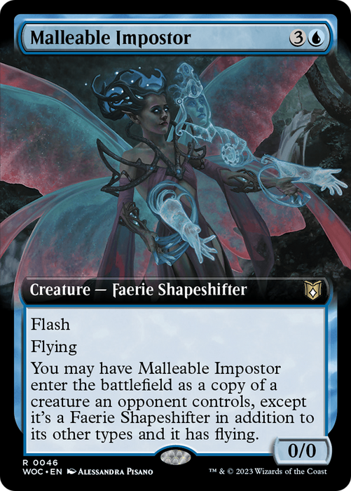 Malleable Impostor (WOC-046) - rare: (Extended Art)