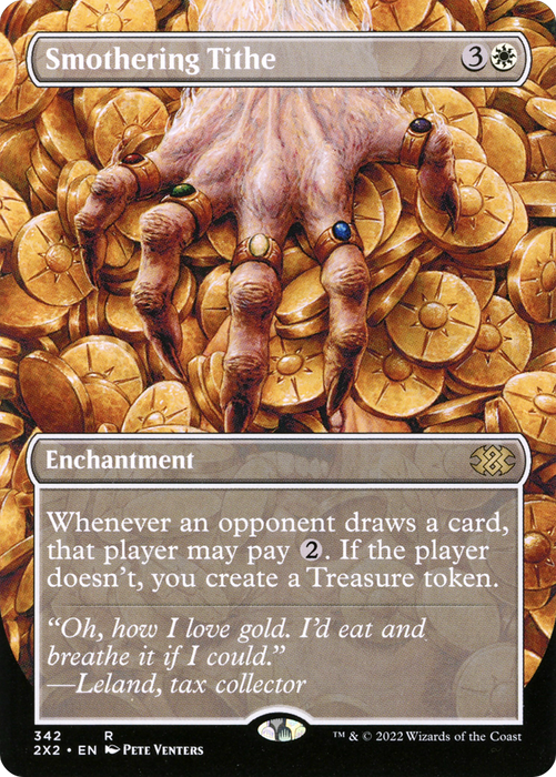Smothering Tithe (2X2-342) - rare (Borderless) - Foil