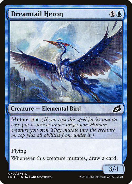 Dreamtail Heron (IKO-047) - common - Foil