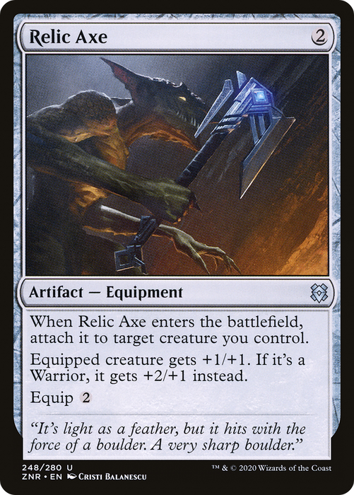 Relic Axe (ZNR-248) - uncommon - Foil