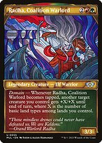 Radha, Coalition Warlord (MUL-055) - uncommon: (Showcase) - Foil