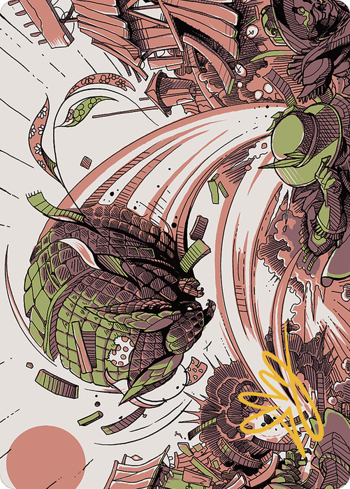 Savage Smash // Savage Smash (AOTJ-047) - common (Borderless) - Foil