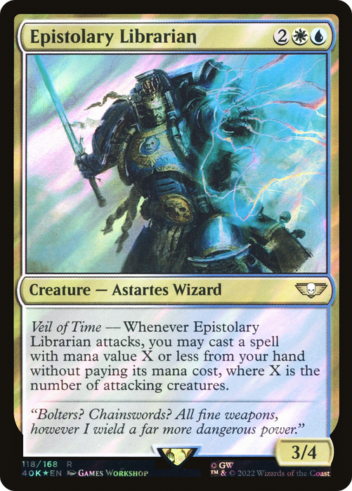 Epistolary Librarian (40K-118★) - rare - Foil