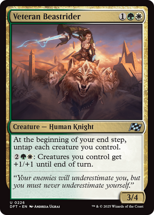 Veteran Beastrider (DFT-226) - uncommon - Foil