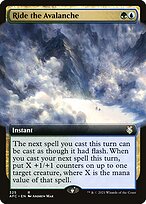 Ride the Avalanche (AFC-325) - rare: (Extended Art)