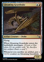 Gleaming Geardrake (MKM-205) - uncommon - Foil