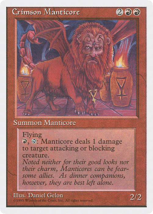 Crimson Manticore (4ED-183) - rare