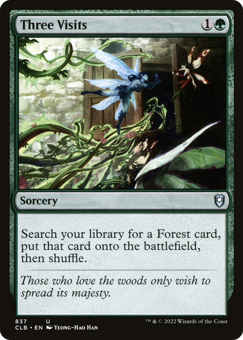 Three Visits (CLB-837) - uncommon