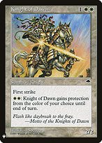 Knight of Dawn (LIST-TMP-26) - uncommon