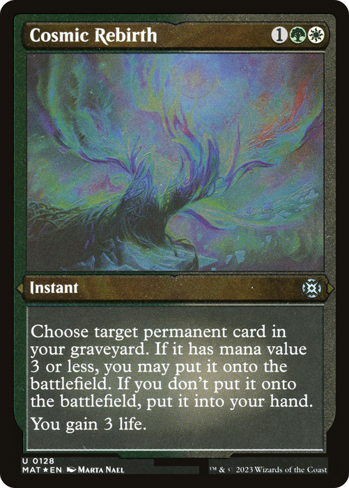 Cosmic Rebirth (MAT-128) - uncommon - Etched Foil