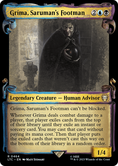 Gríma, Saruman's Footman (LTC-464) - rare: (Showcase) - Foil