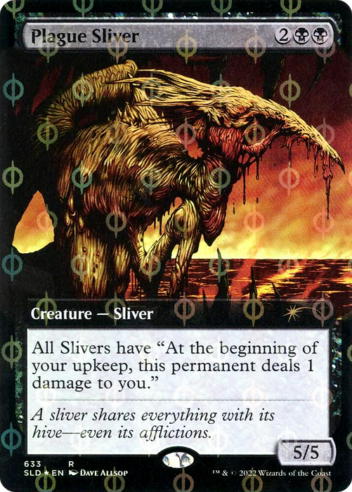 Plague Sliver (SLD-633Φ) - rare: (Extended Art) - Foil