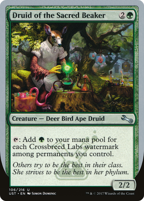 Druid of the Sacred Beaker (UST-106) - uncommon - Foil