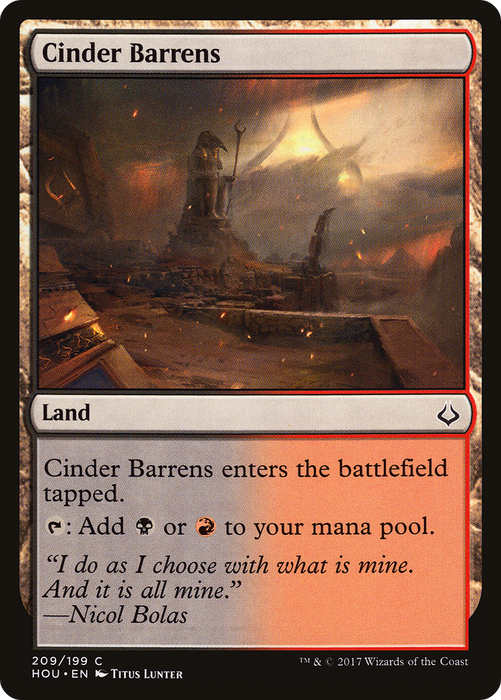 Cinder Barrens (HOU-209) - common