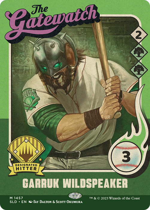 Garruk Wildspeaker // Garruk Wildspeaker (SLD-1457) - mythic: (Full Art) (Borderless) - Foil