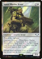 Space Marine Scout (40K-15★) - uncommon - Foil