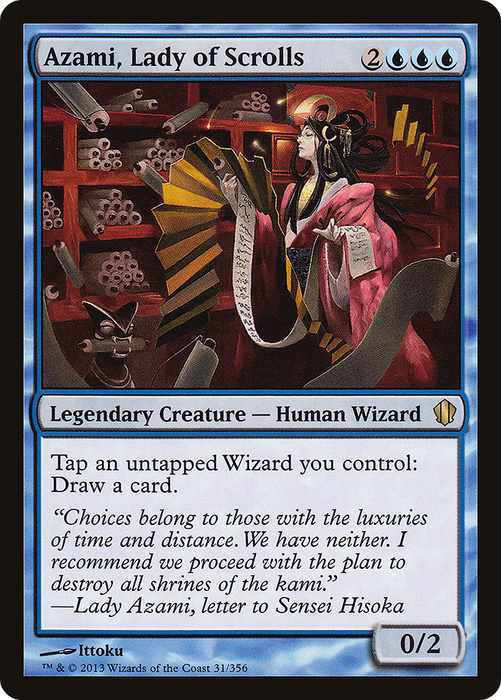 Azami, Lady of Scrolls (C13-031) - rare