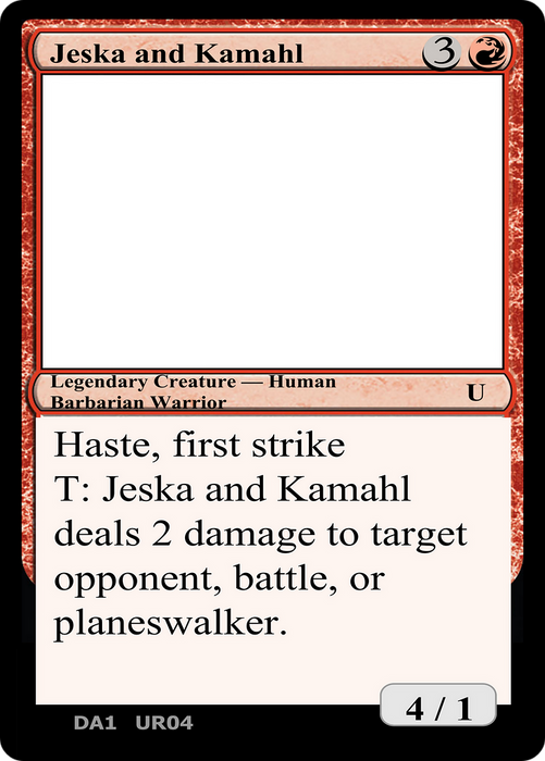 Jeska and Kamahl (UNK-UR04B) - uncommon