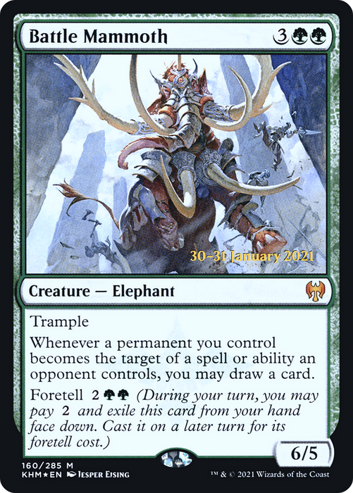 Battle Mammoth (PRE-160S) - mythic - Foil