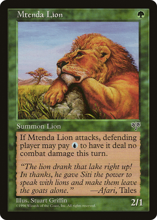Mtenda Lion (MIR-230) - common