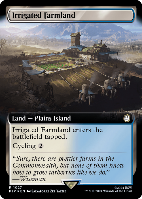 Irrigated Farmland (PIP-1027) - rare: (Extended Art) - Foil